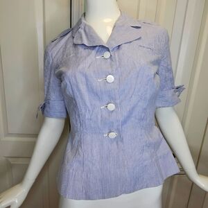 Vintage 1950a atomic nurse uniform top